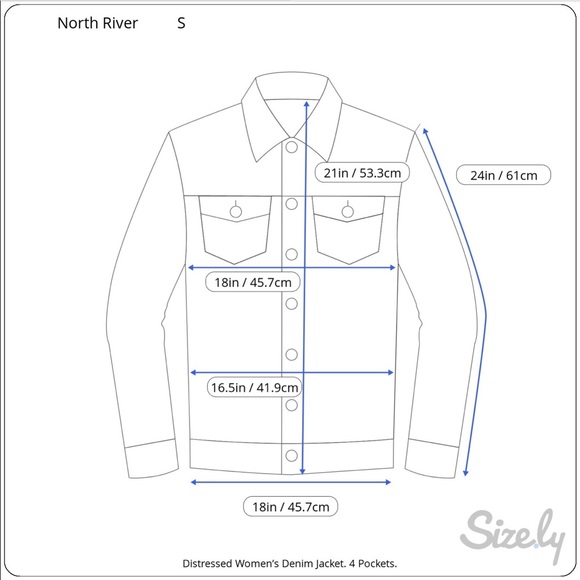 Women’s 4 Pocket Denim Jacket - Picture 5 of 8